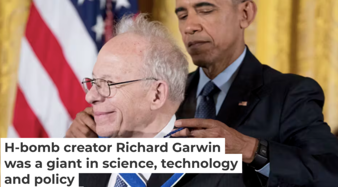 President Barack Obama presents the Presidential Medal of Freedom to Richard Garwin at the White House on Nov. 22, 2016. AP Photo/Andrew Harnik